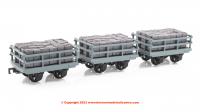 393-227 Bachmann Dinorwic Slate Wagons with sides 3-Pack Grey - with load